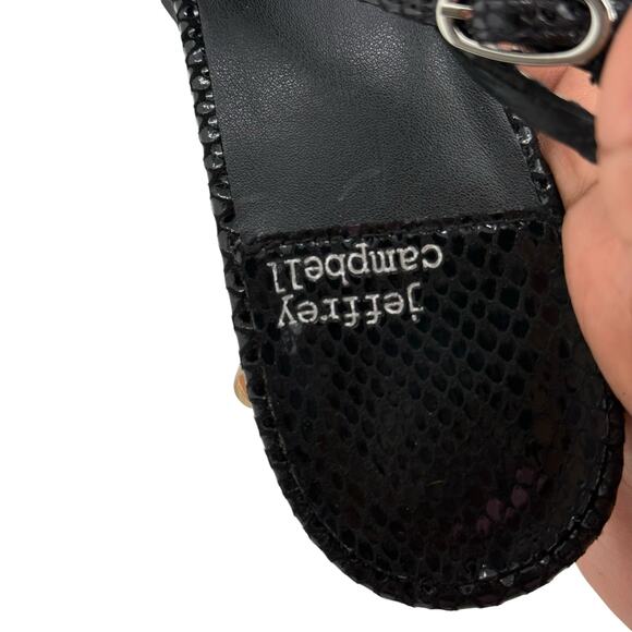 Jeffrey Campbell Black Leather Persona Slingback Pumps Womens 8 - Picture 12 of 13